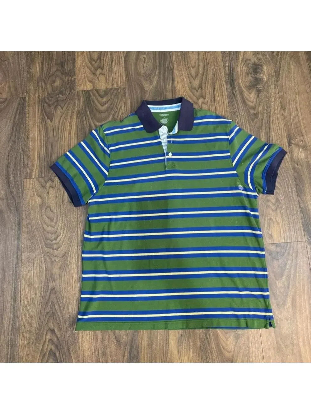 🌿 Vintage SaddleBred Striped Polo | Preppy Y2K Rugby Grandpa Core 🌿
